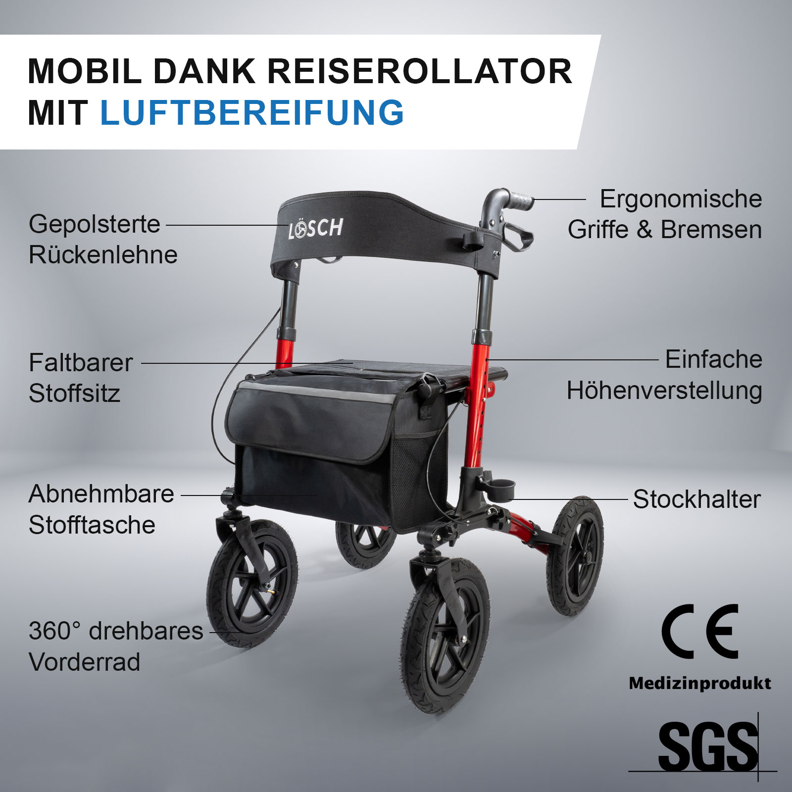 Lösch Reha Rollator TABAS Mobility AIR