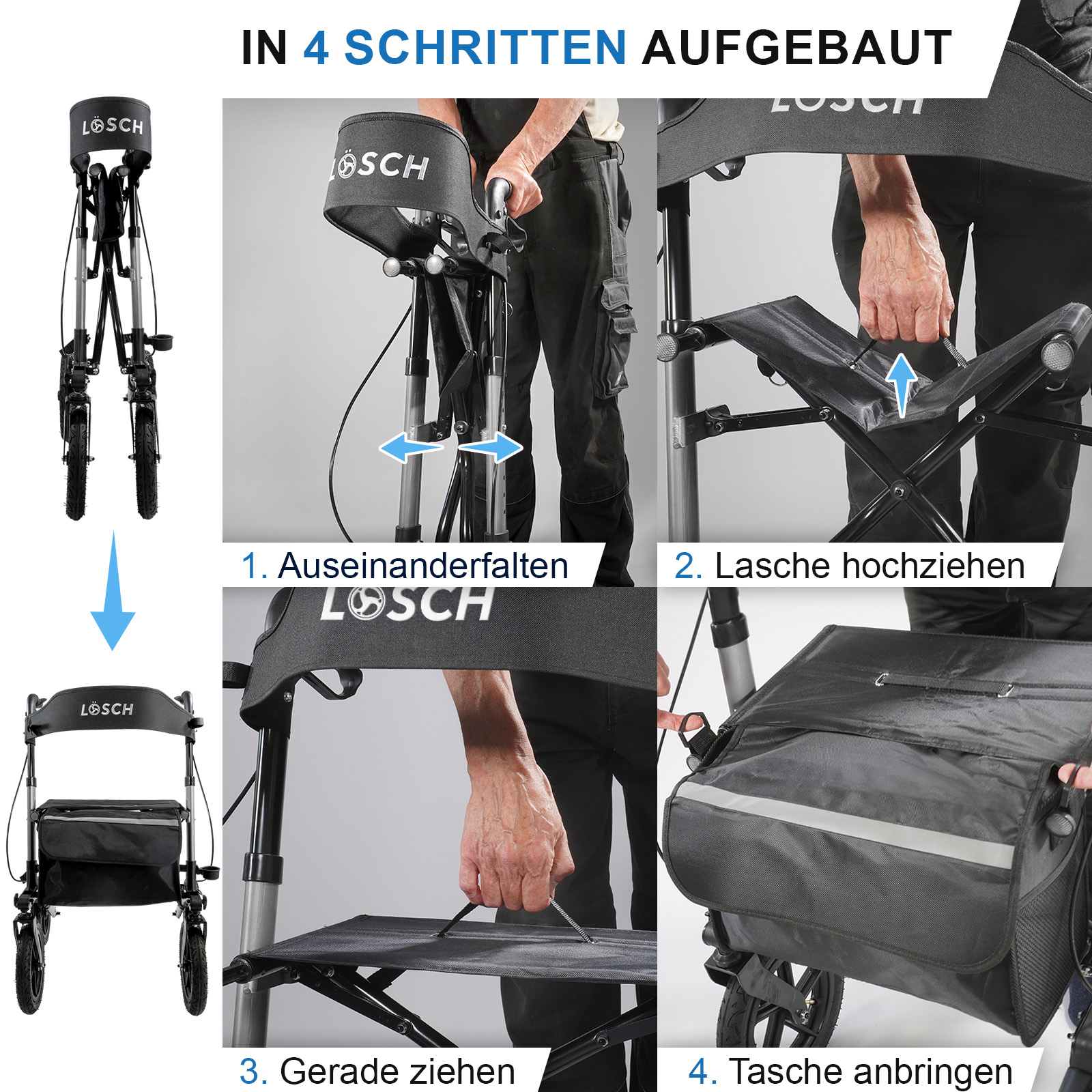Einführungs-Angebot Lösch Reha Rollator TABAS Mobility AIR