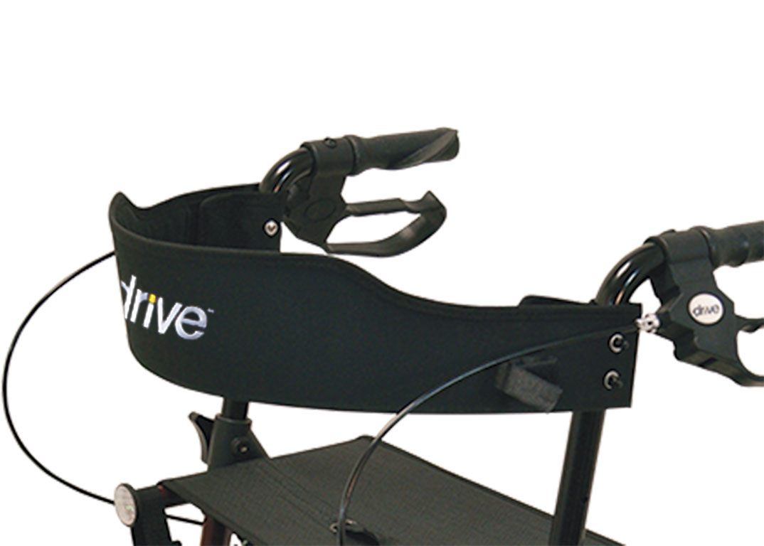 Drive Medical Leichtgewicht Rollator Torro inkl. Tasche, Rückengurt und Stockhalter